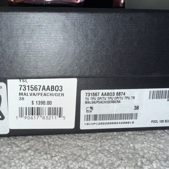 Saint Laurent Scoubi 105 Strappy Sandal size 38 - Picture 2 of 8